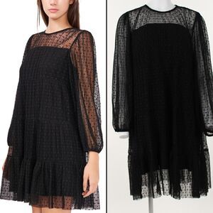 Riley & Rae Tiered Textured Dress